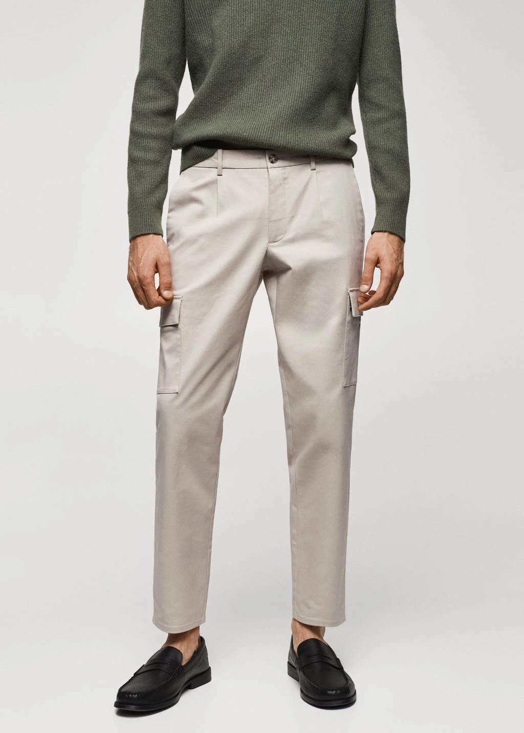 Pantalon Cargo Slim Fit En Coton