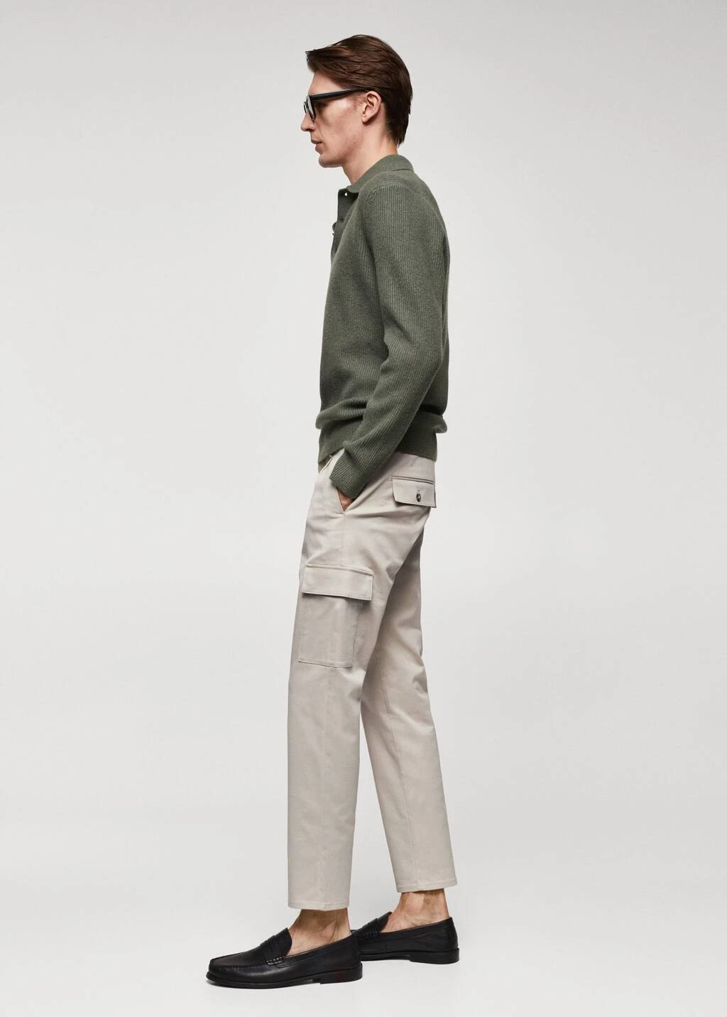 Pantalon Cargo Slim Fit En Coton â Image 5