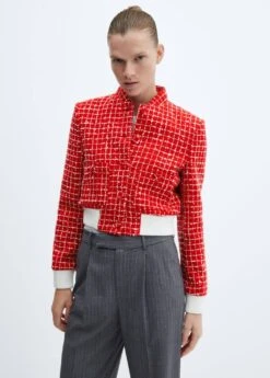 Veste Tweed Style Bomber