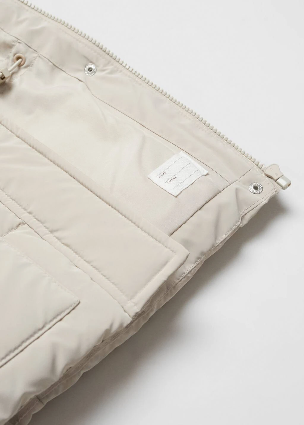 Gilet Matelassé Capuche Fausse Fourrure – Image 6