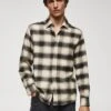 Chemise Regular Fit à Carreaux En Coton