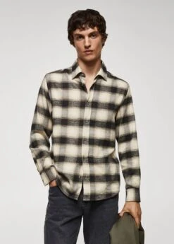 Chemise Regular Fit Ă Carreaux En Coton