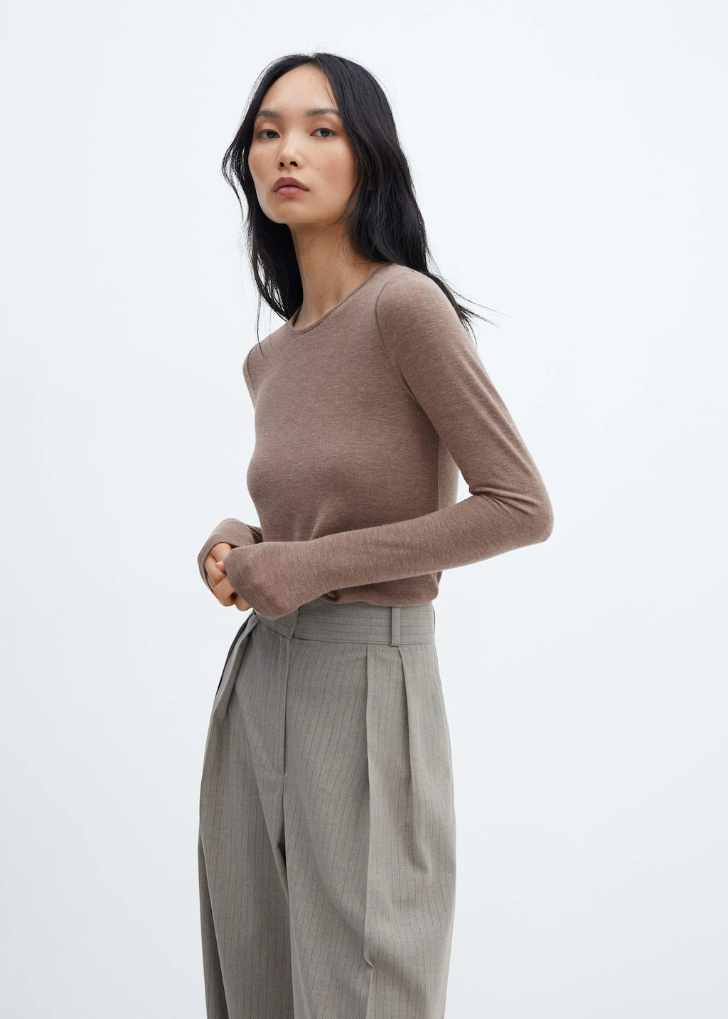 T-shirt Fin Col Rond â Image 8