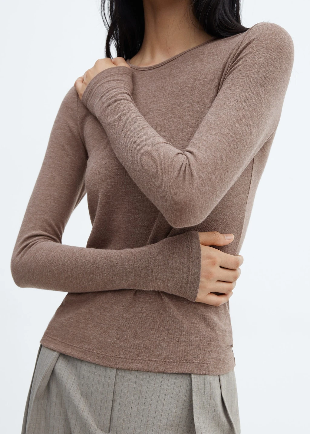 T-shirt Fin Col Rond â Image 13