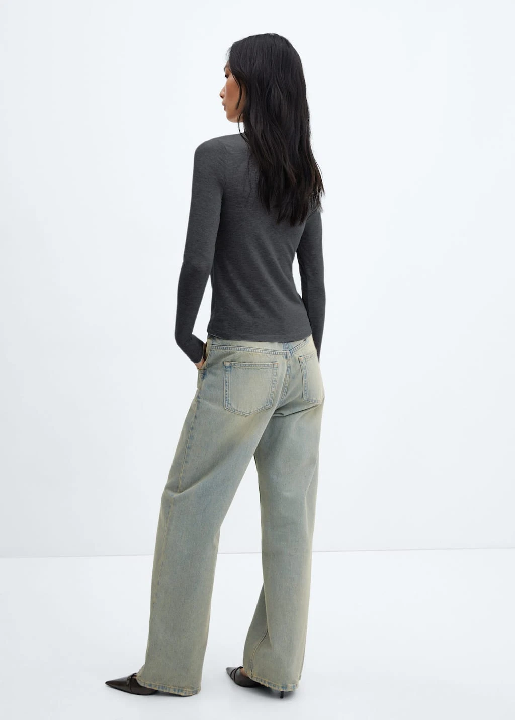 T-shirt Fin Col Rond â Image 3