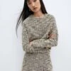 Sweat-shirt Tweed Chiné