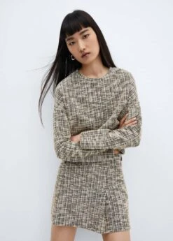 Sweat-shirt Tweed Chiné