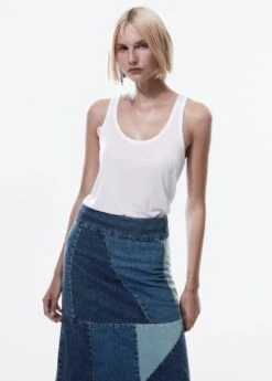 Jupe En Jean Patchwork