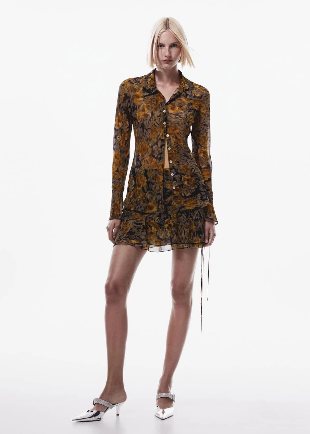 Jupe Imprimée Semi-transparente – Image 2