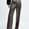 Pantalon Effet Métallisé