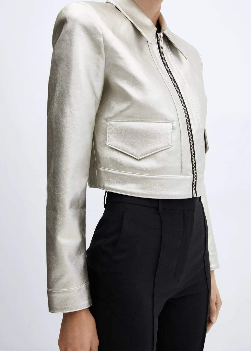 Veste Crop Foil â Image 7