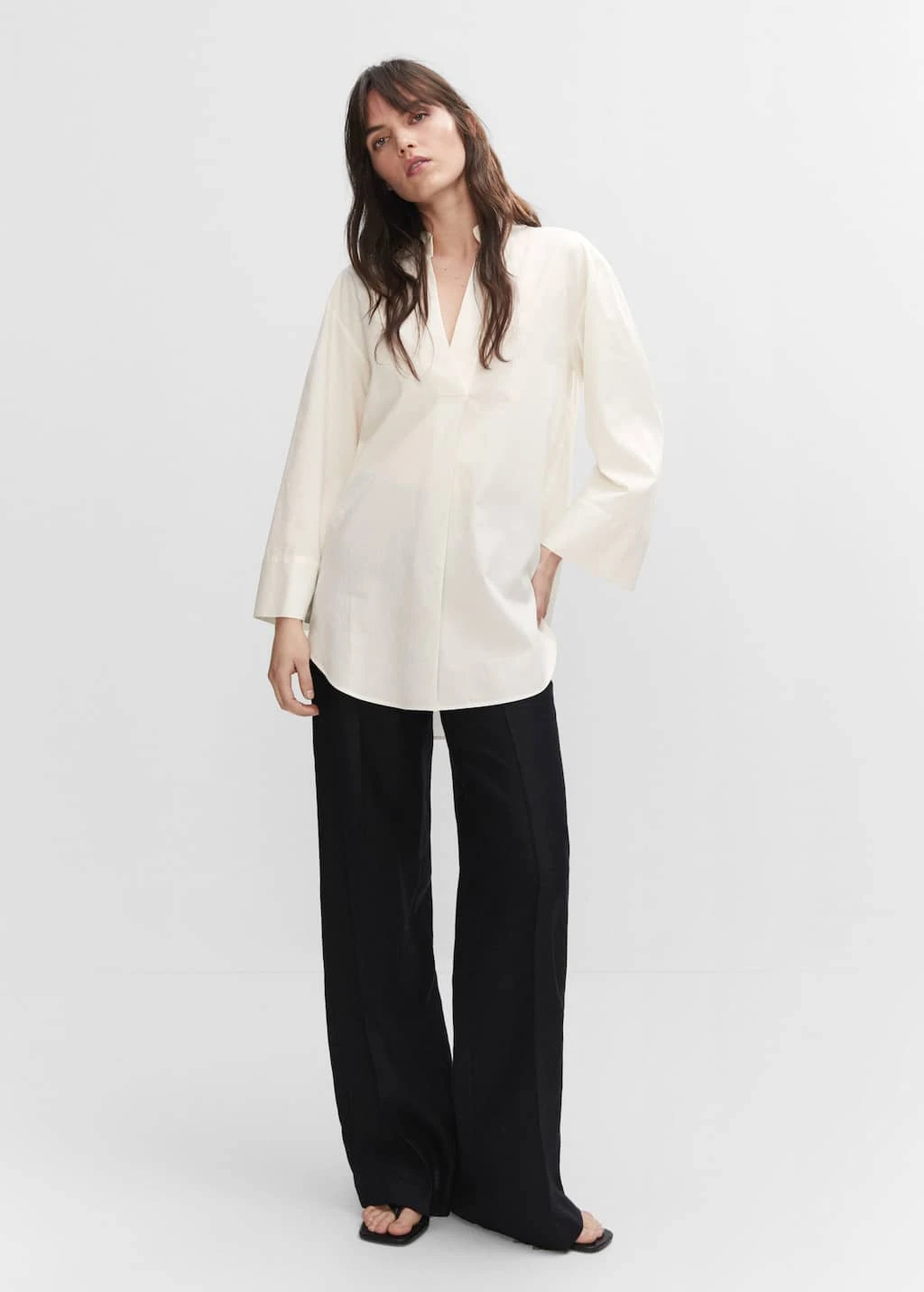 Blouse Oversize Col V – Image 9
