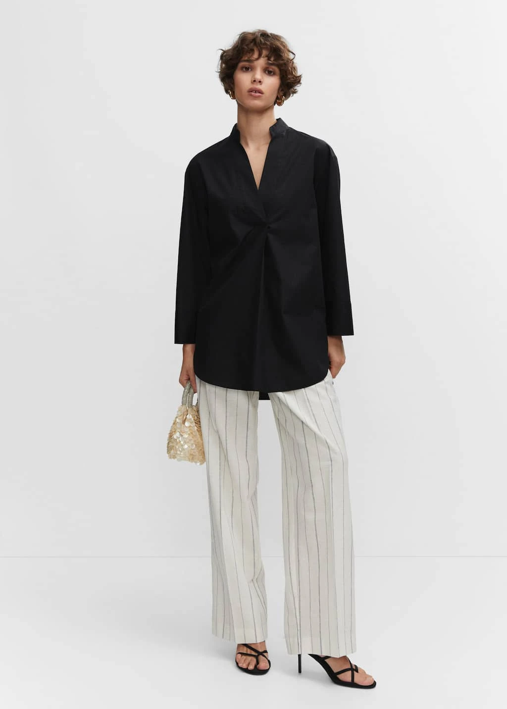 Blouse Oversize Col V – Image 2