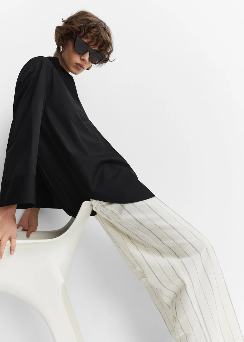 Blouse Oversize Col V – Image 5