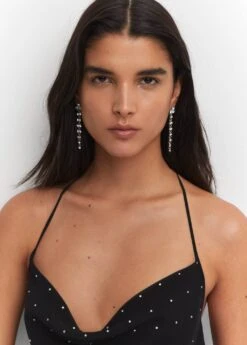 Boucles D'oreilles Pendantes Strass