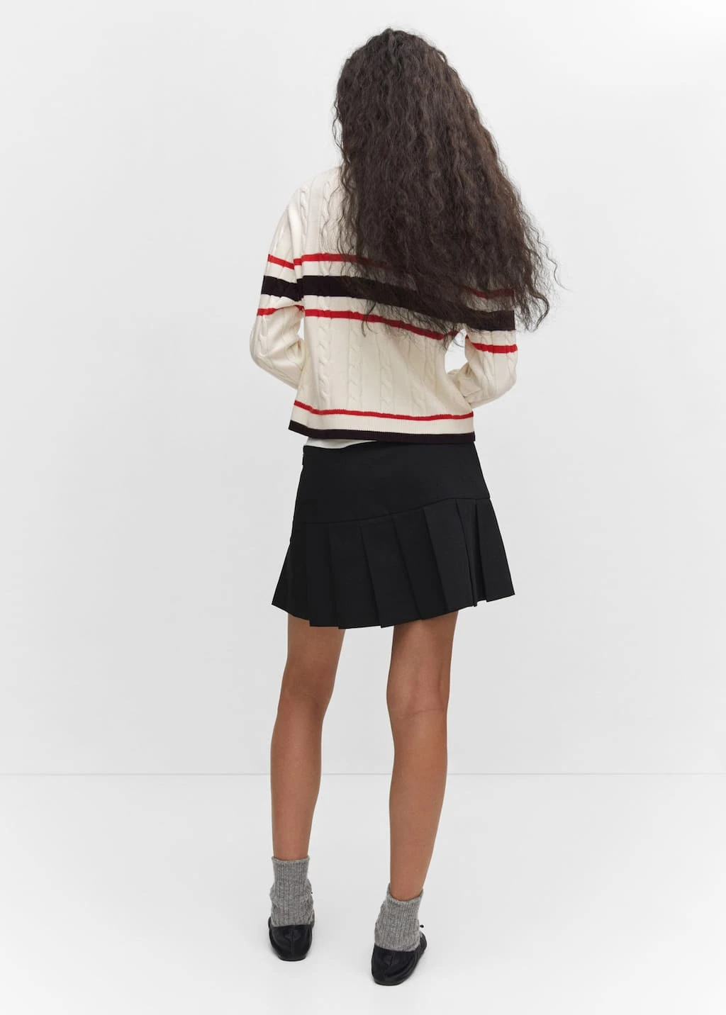 Cardigan Maille TorsadĂ©e Rayures â Image 3