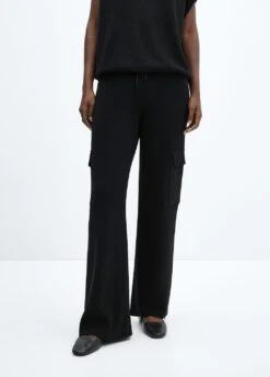 Pantalon Maille Poches Cargo