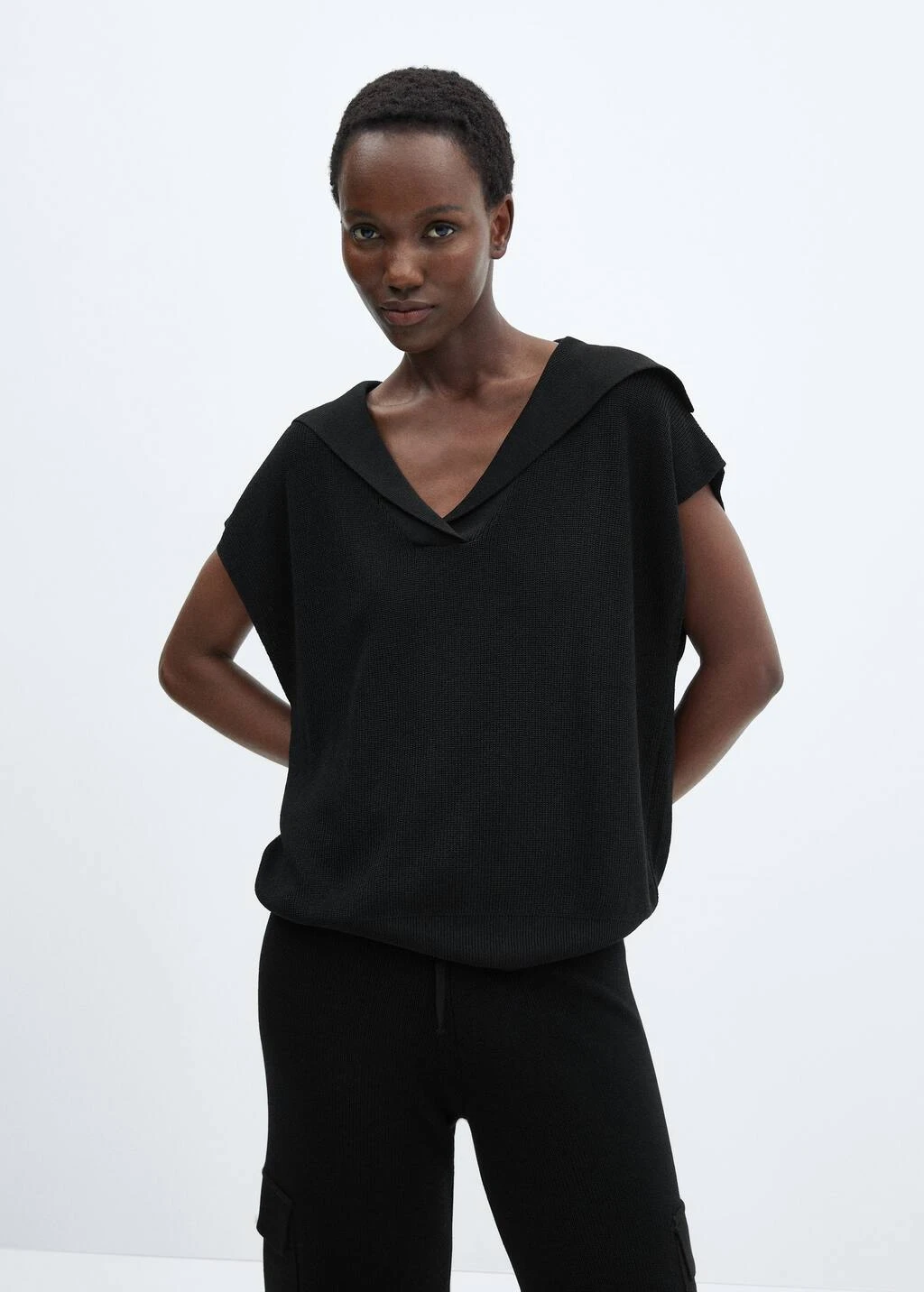 Pantalon Maille Poches Cargo â Image 4