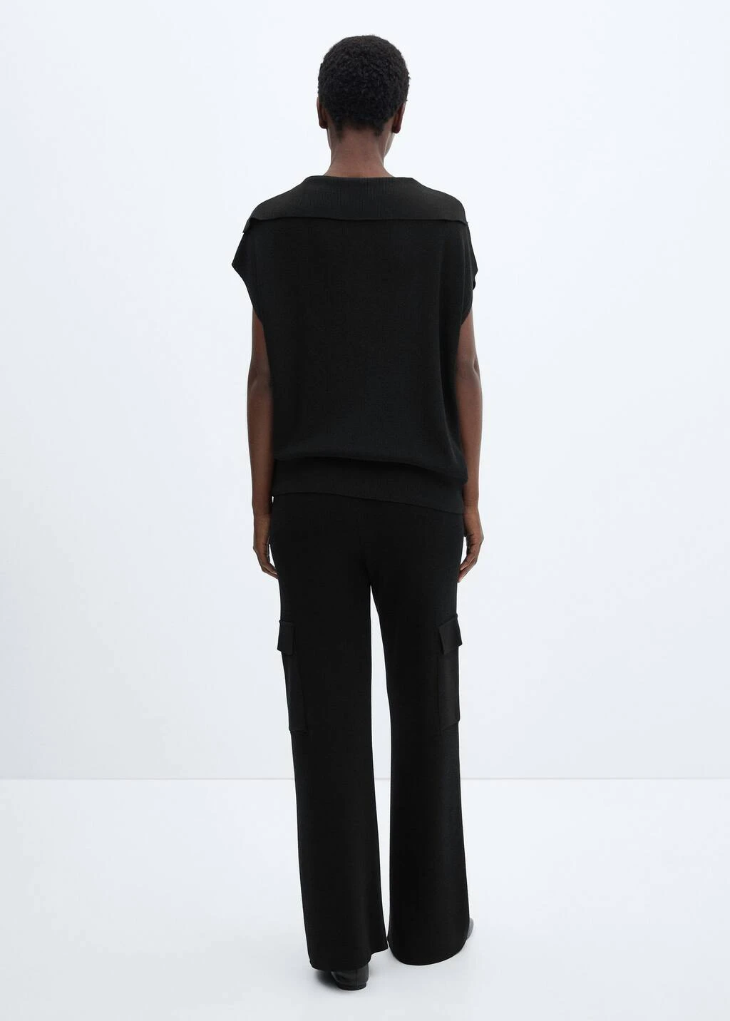 Pantalon Maille Poches Cargo â Image 3