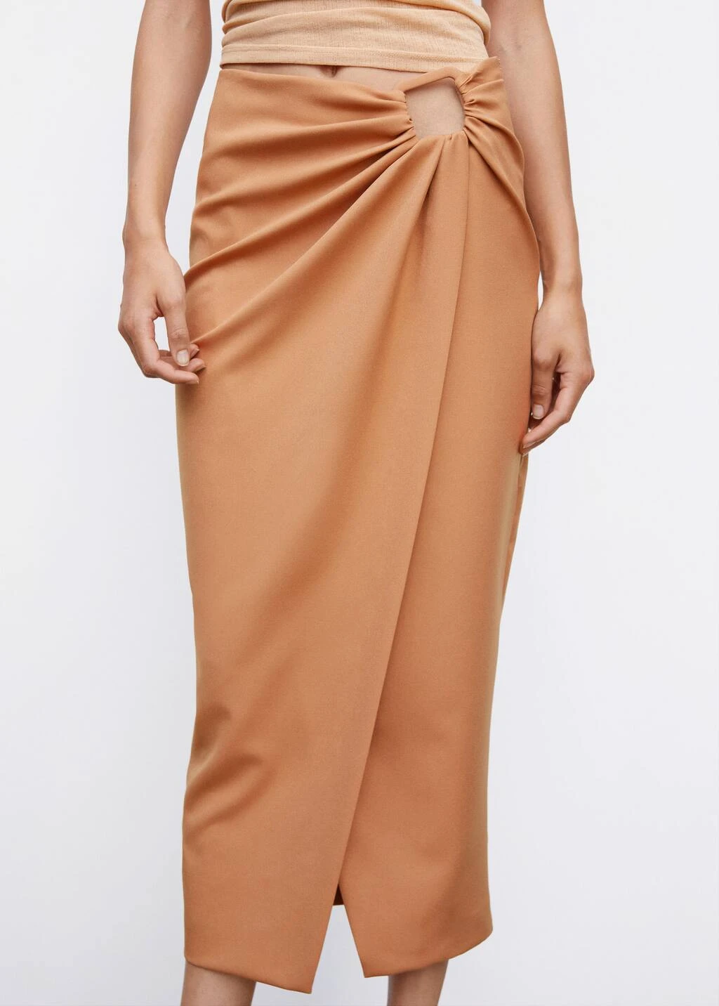 Jupe Croisée Détails Froncés – Image 5