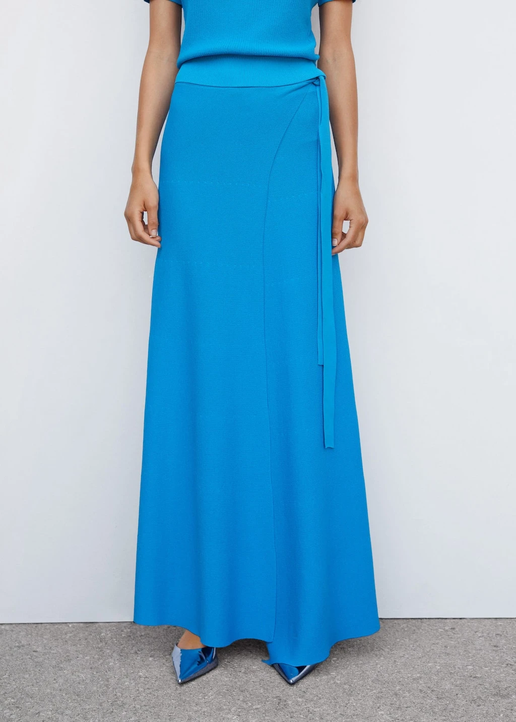 Jupe Portefeuille à Nœud