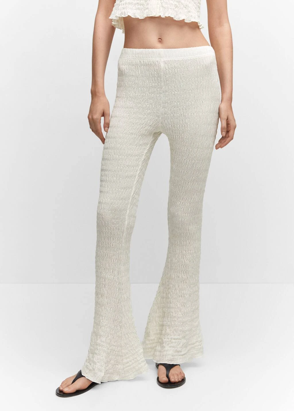 Pantalon évasé Texturé – Image 4