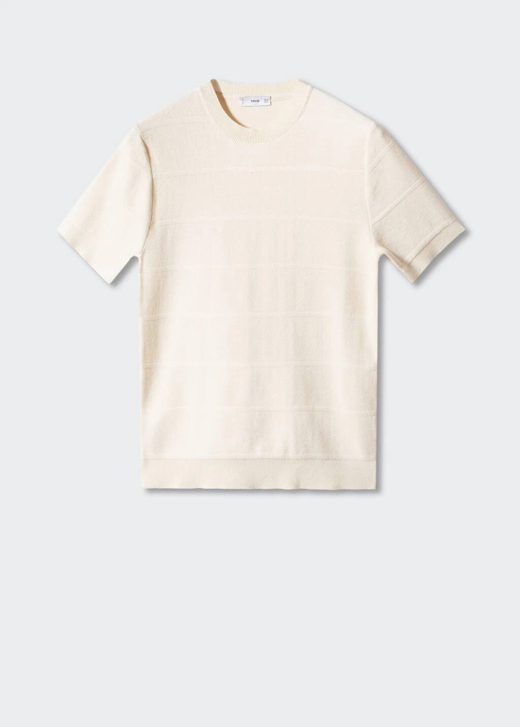 T-shirt Maille Coton Structuré Rayures – Image 8