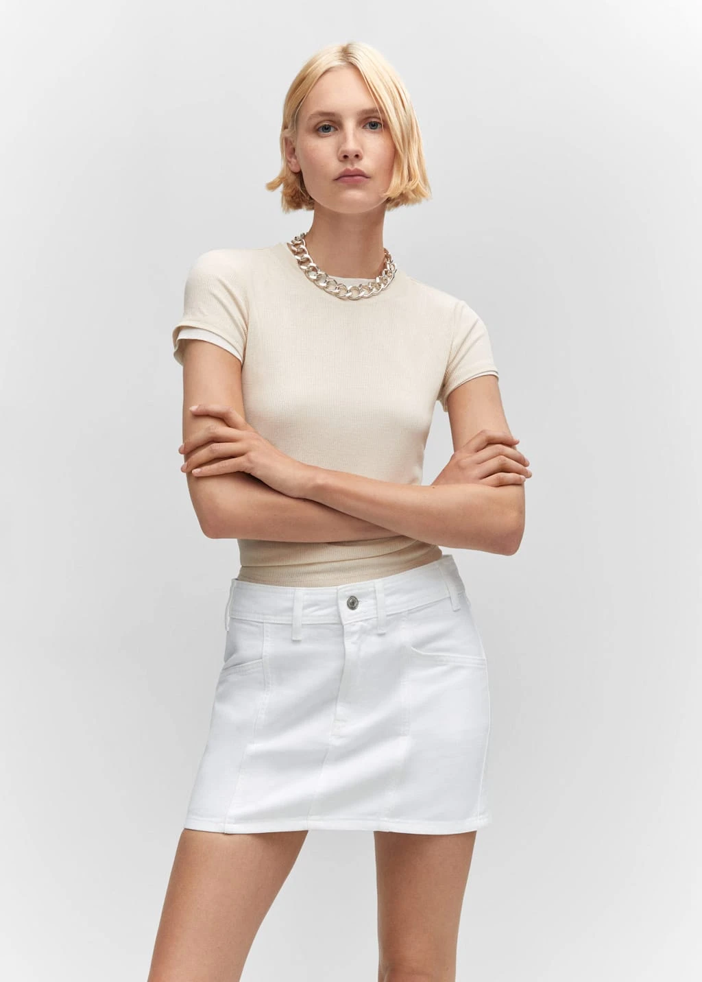 Minijupe En Jean Coutures – Image 4