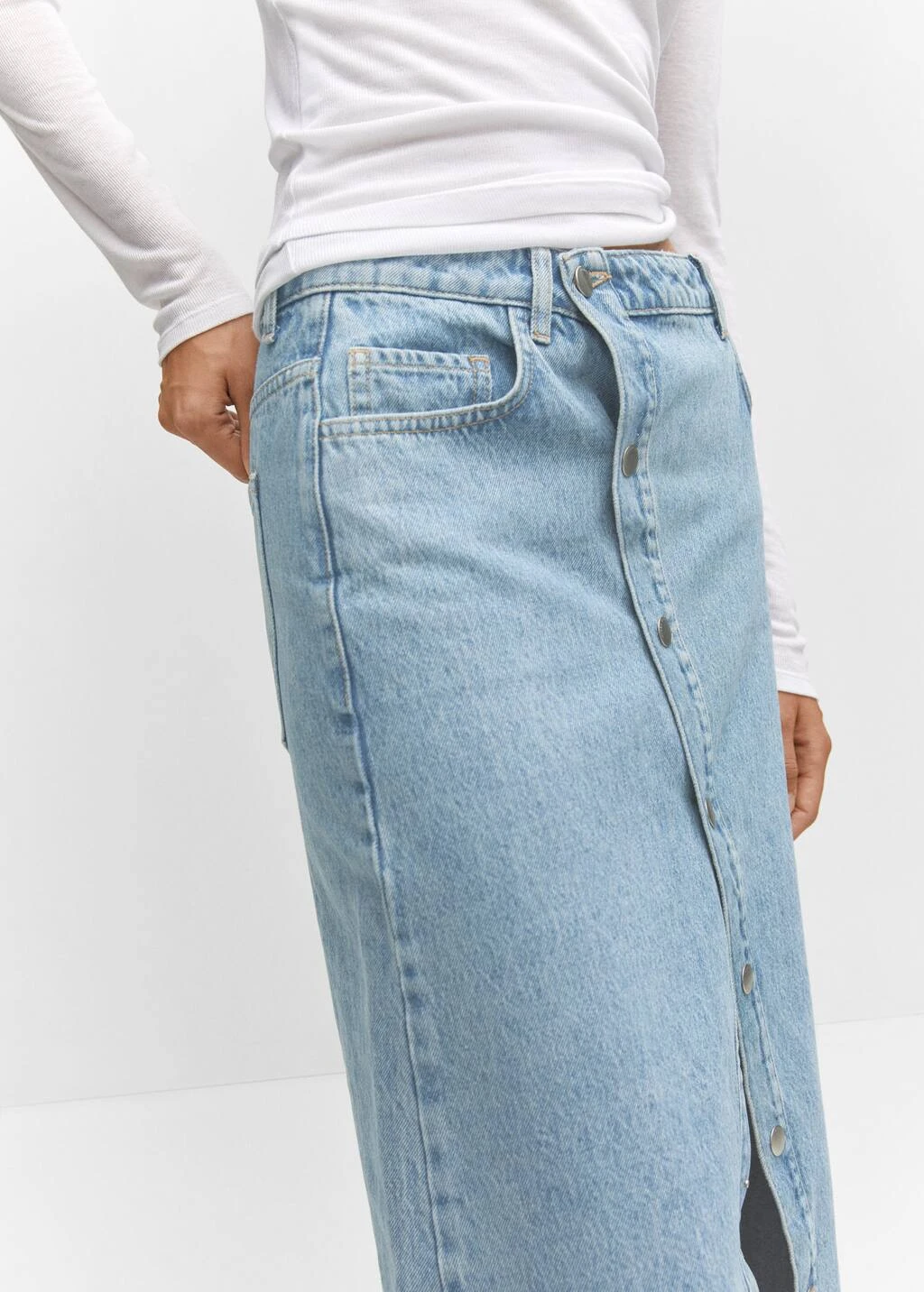 Jupe En Jean Boutons – Image 5