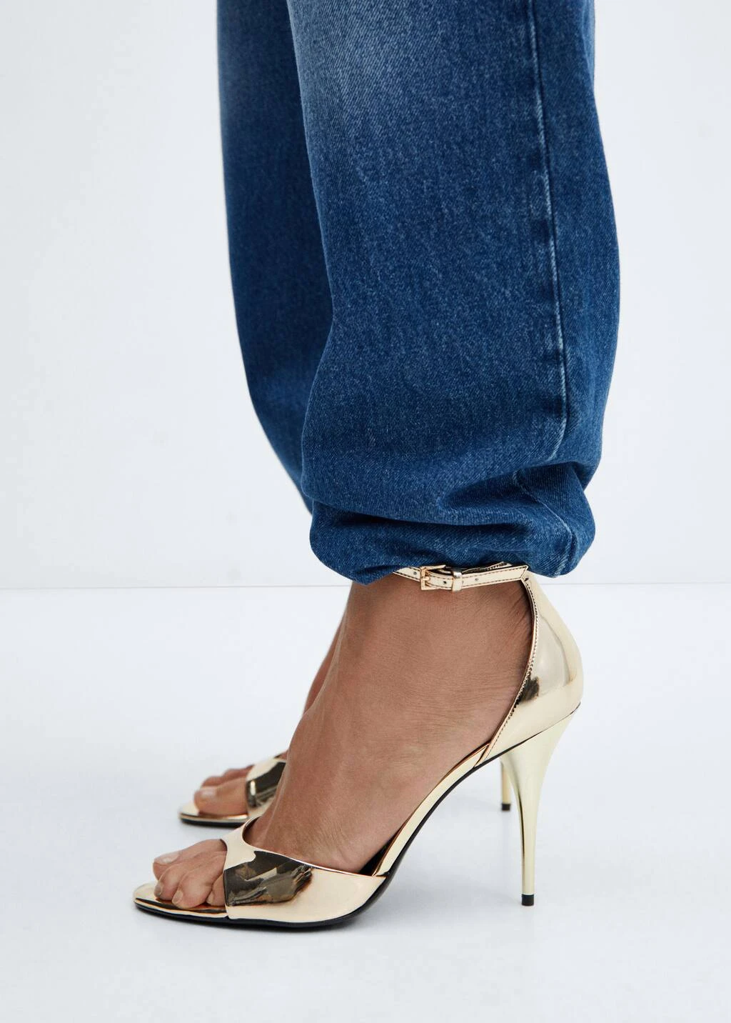 Sandales Métallisées à Talon – Image 7
