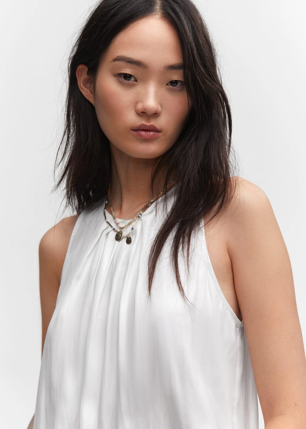 Top Satiné Détail Pinces – Image 4