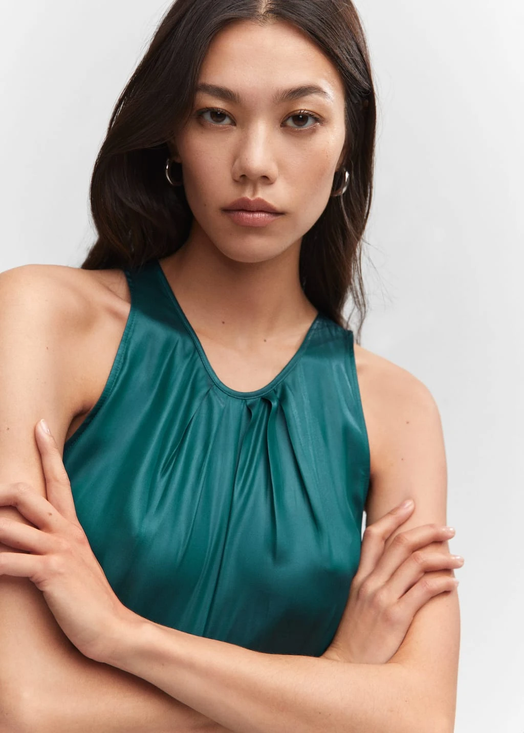 Top Satiné Détail Pinces – Image 10