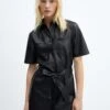 Robe Chemisier Similicuir