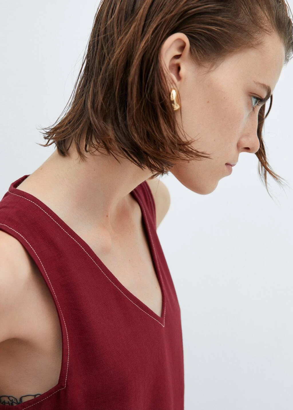 Combinaison Coutures Ceinture à Nouer – Image 4