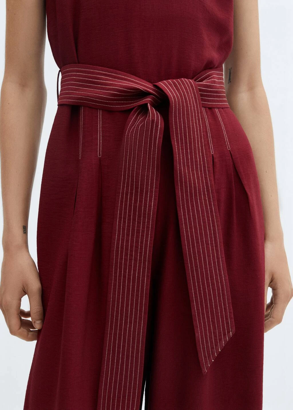 Combinaison Coutures Ceinture à Nouer – Image 5