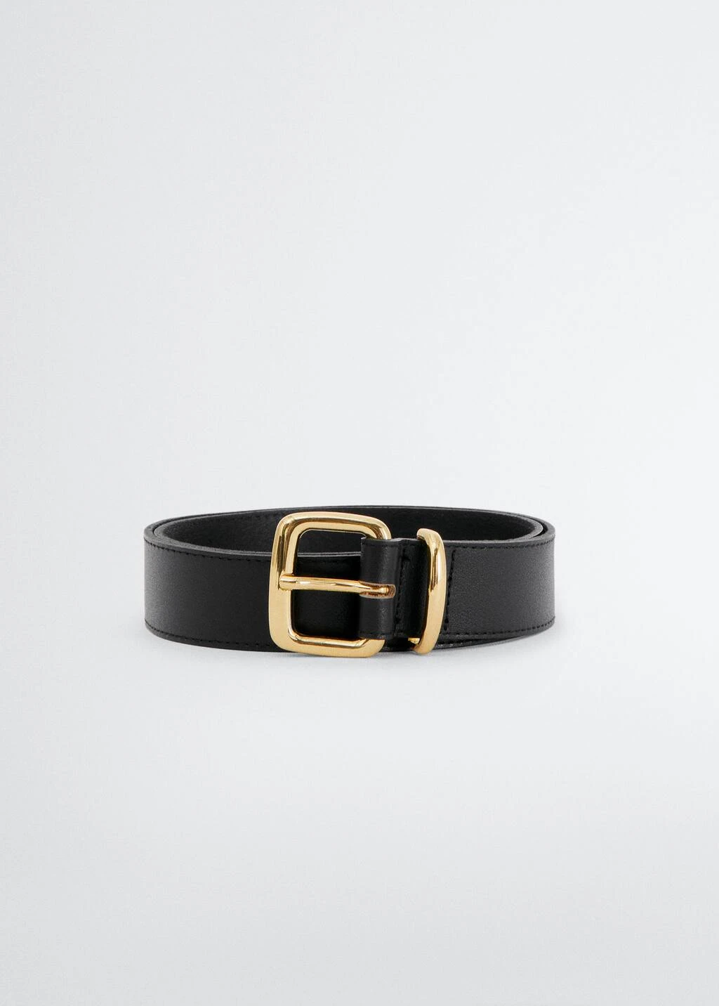Ceinture Cuir Boucle Contrastée – Image 2