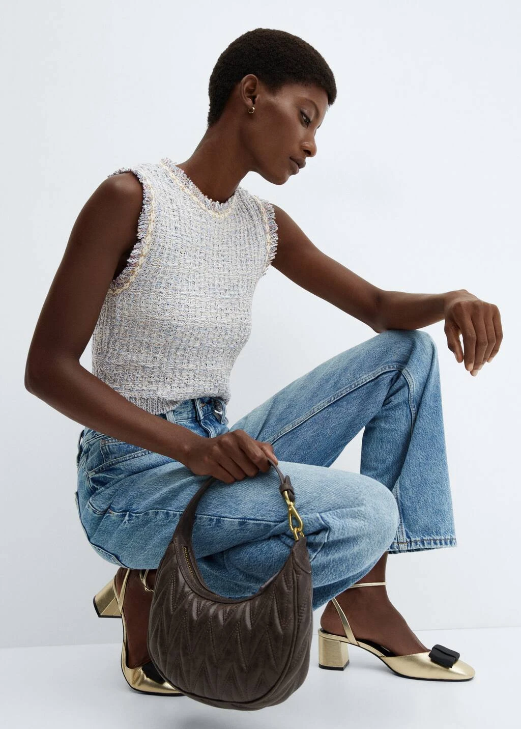 Top Tweed Bouton Bijou â Image 5