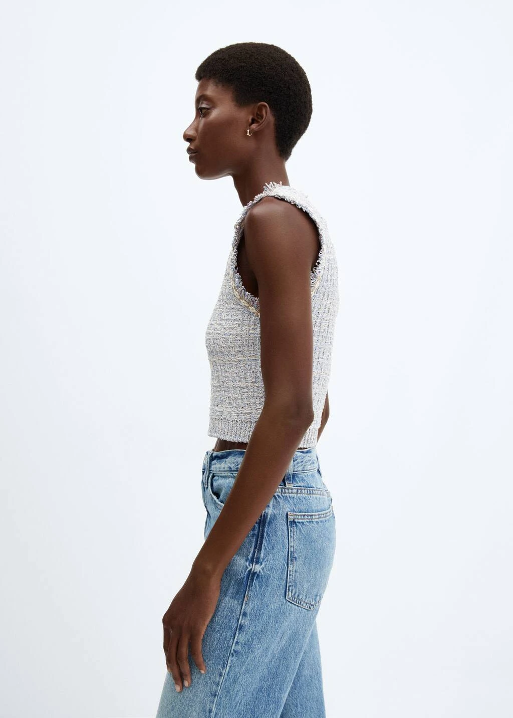 Top Tweed Bouton Bijou â Image 6