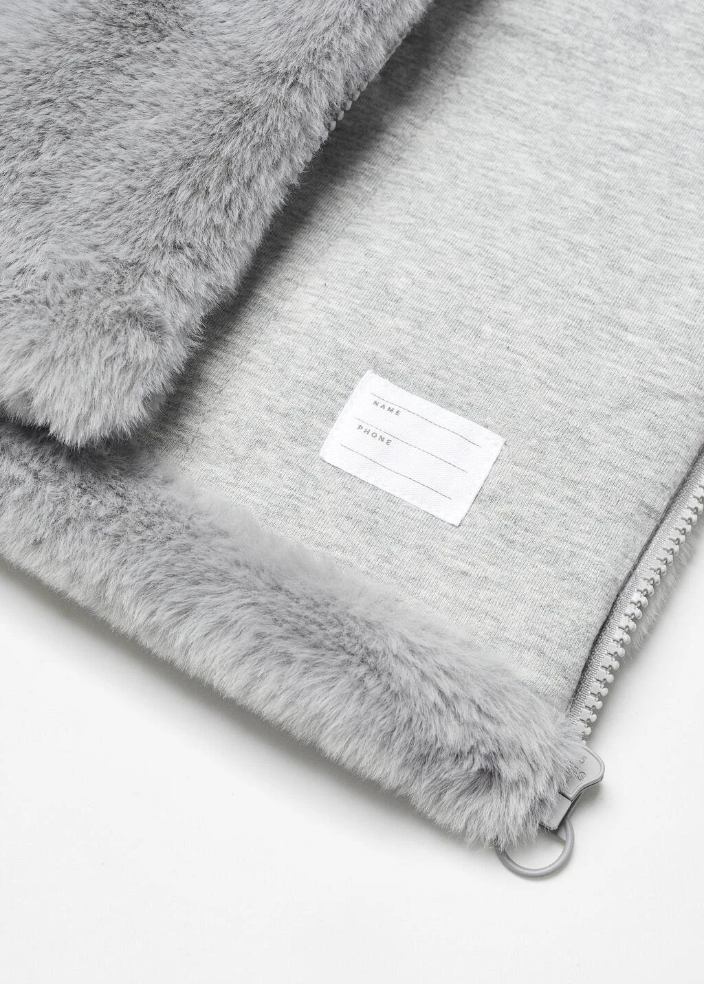 Manteau Fourrure Synthétique à Capuche – Image 6