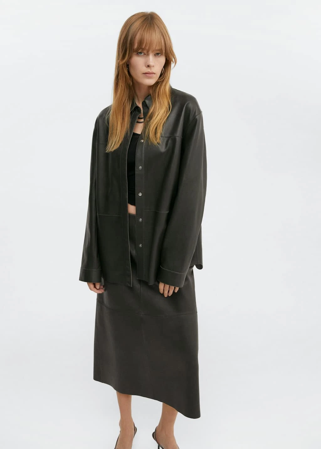 Jupe Midi Cuir – Image 4