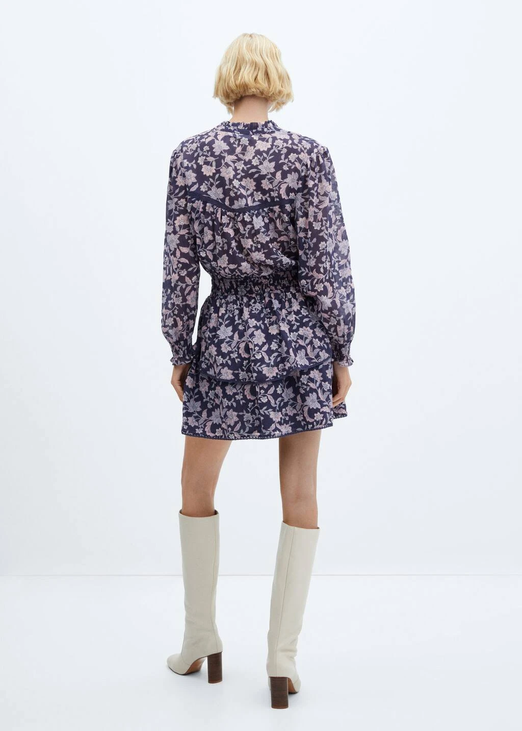 Robe à Fleurs Volantée – Image 3