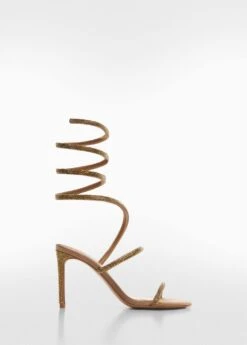 Sandales Talon LaniĂšre Strass