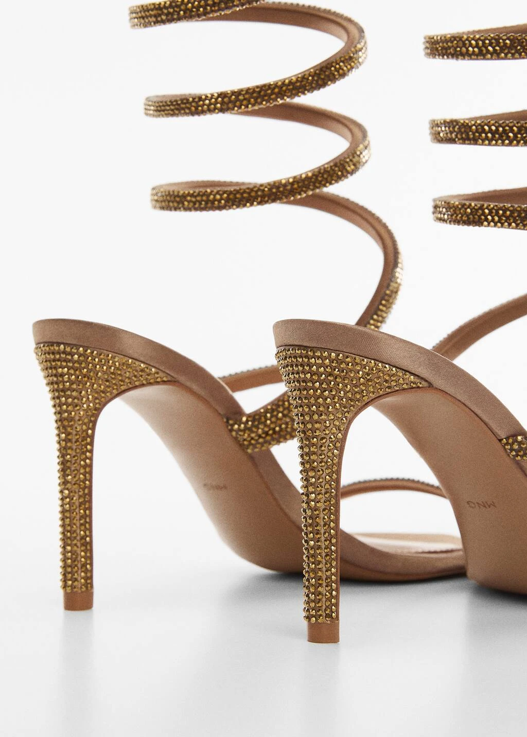 Sandales Talon Lanière Strass – Image 3