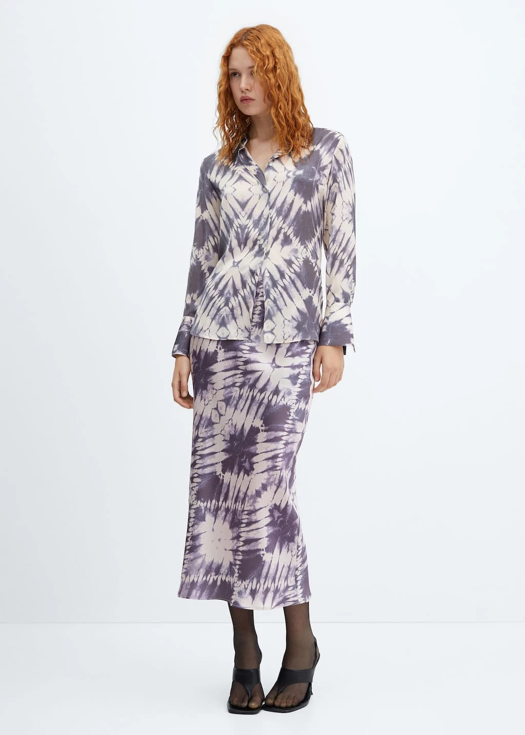 Jupe Tie And Dye Satinée – Image 2