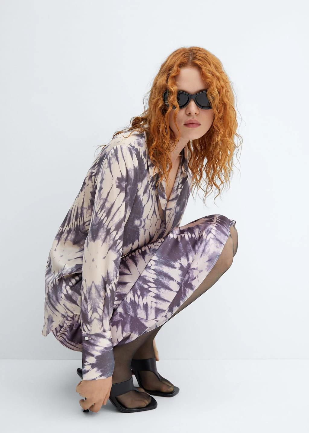 Jupe Tie And Dye Satinée – Image 5