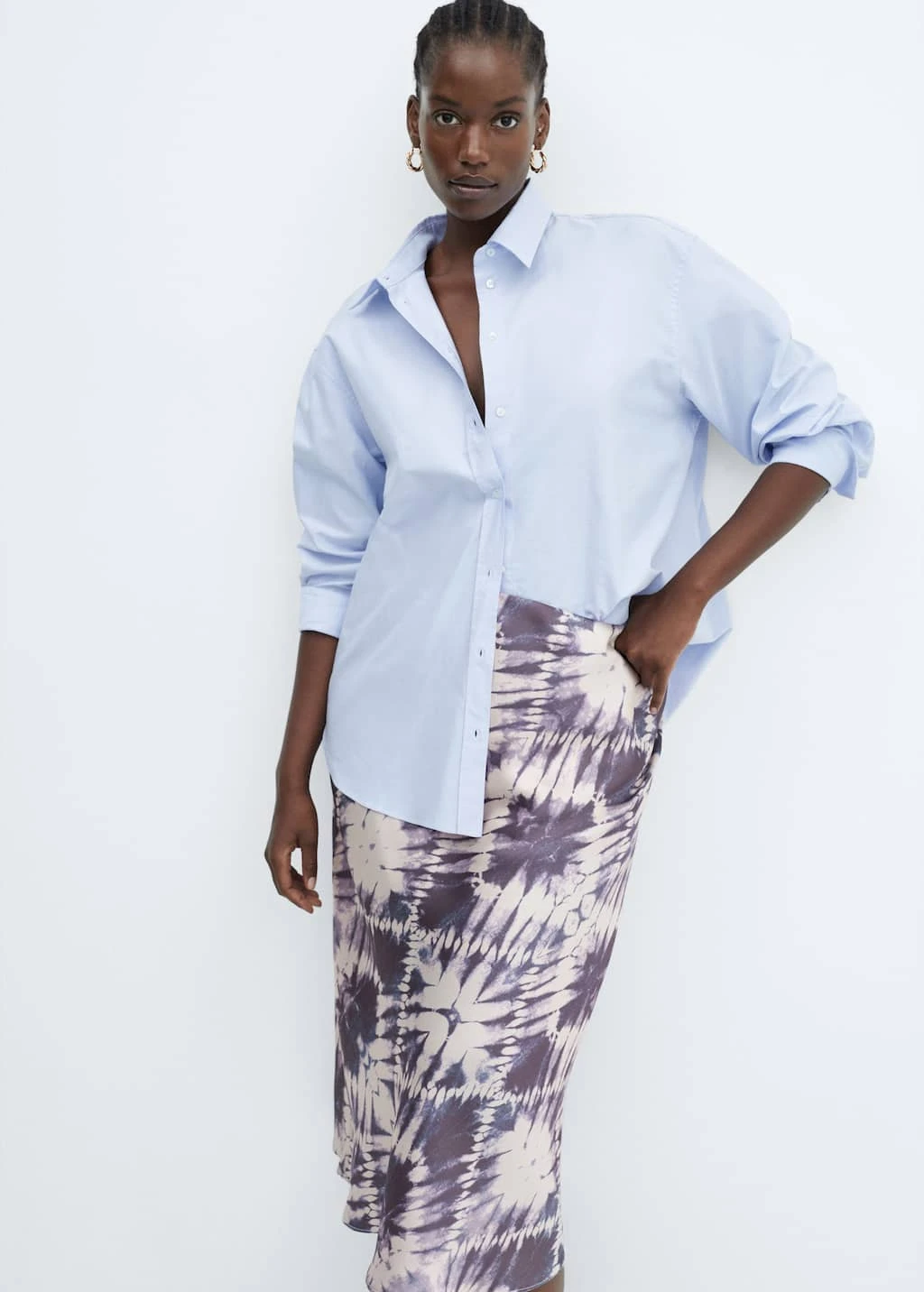 Jupe Tie And Dye Satinée – Image 7