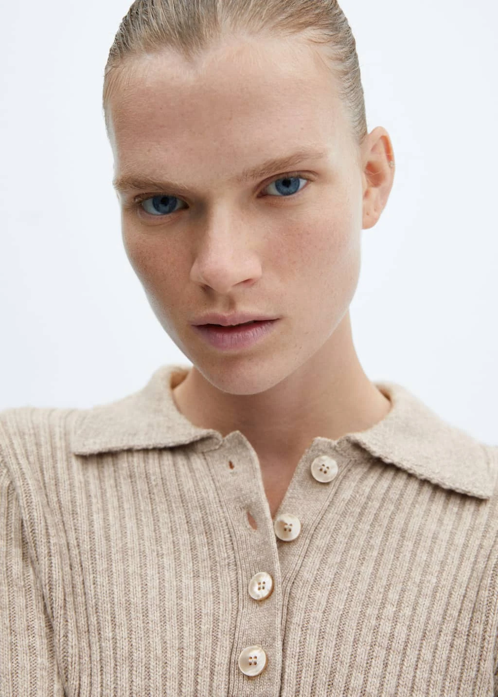 Pull-over Col Polo Manches Cloche – Image 4