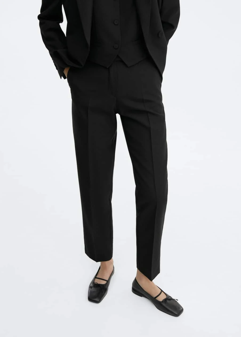 Pantalon Costume Droit Laine