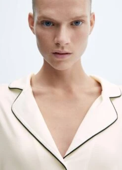 Chemise Pyjama Liseré Contrastant