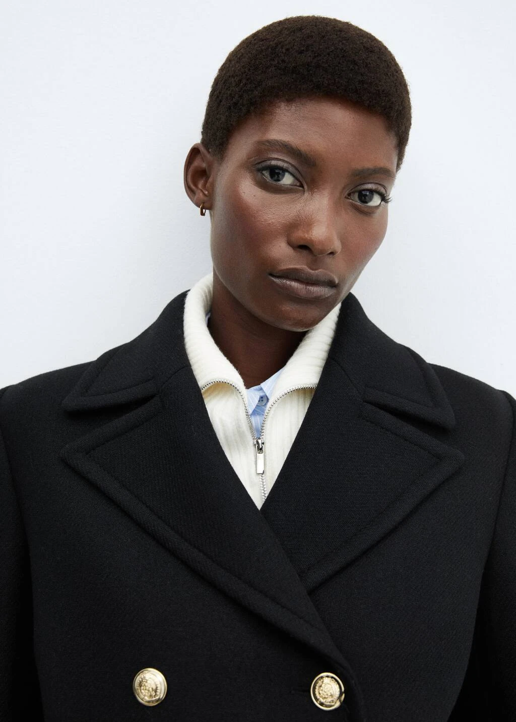 Manteau Laine Boutons Bijoux – Image 4